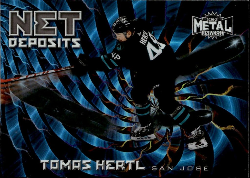 2020-21 Upper Deck Skybox Metal Universe - Net Deposits #ND-24 Tomas Hertl - San Jose Sharks - A