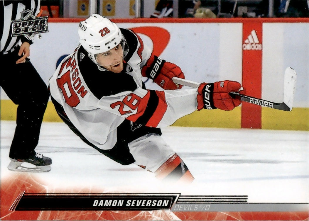 2022-23 Upper Deck Series 1 Hockey - Base #111 Damon Severson - New Jersey Devils - A