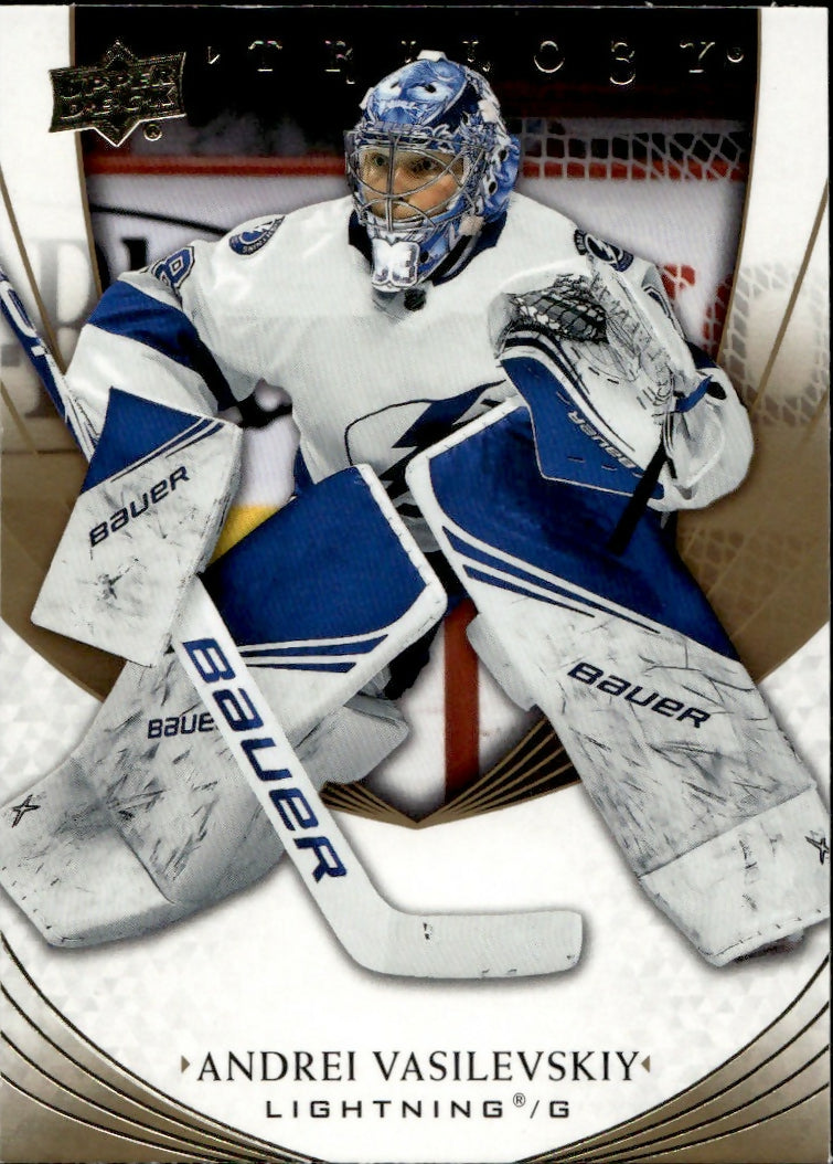 2020-21 Upper Deck Trilogy Hockey - Base #50 Andrei Vasilevskiy - Tampa Bay Lightning - A