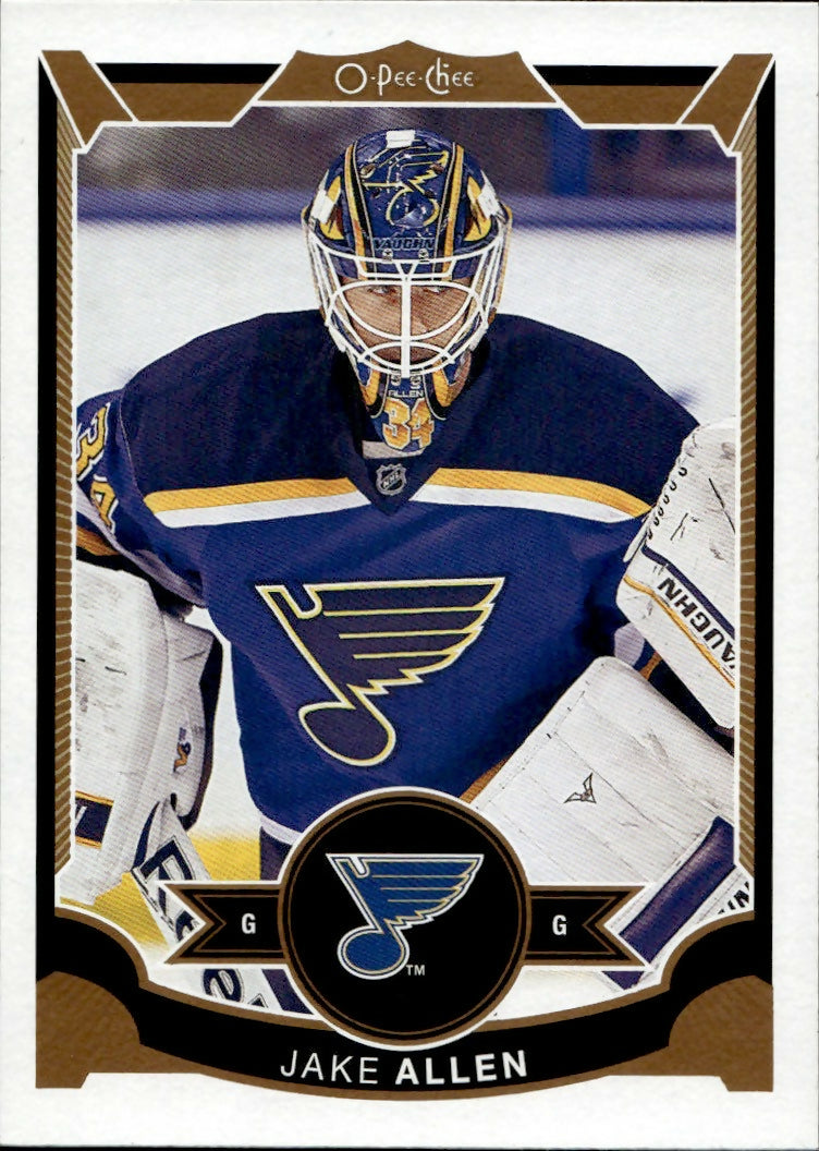 2015-16 Upper Deck O-Pee-Chee Hockey - Base #21 Jake Allen - St. Louis Blues