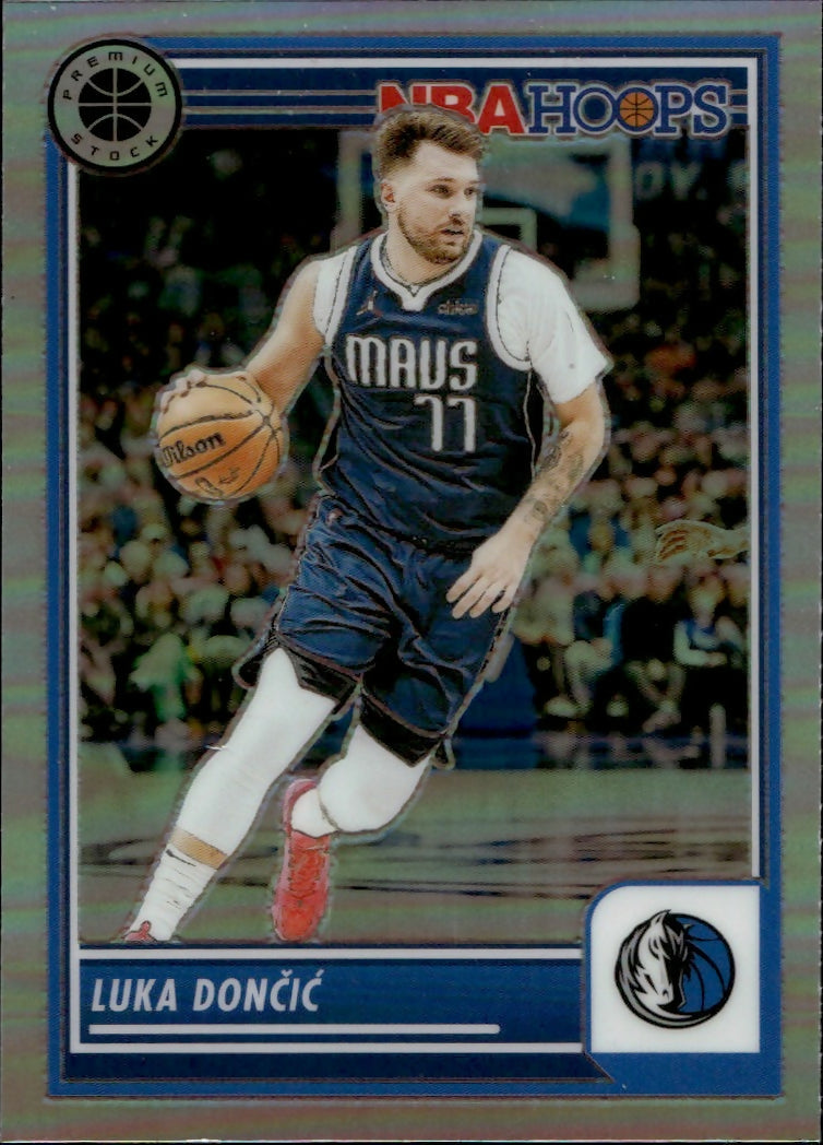2023-24 Panini NBA Hoops Premium Stock - Base - Prizm #9 Luka Doncic - Dallas Mavericks - A