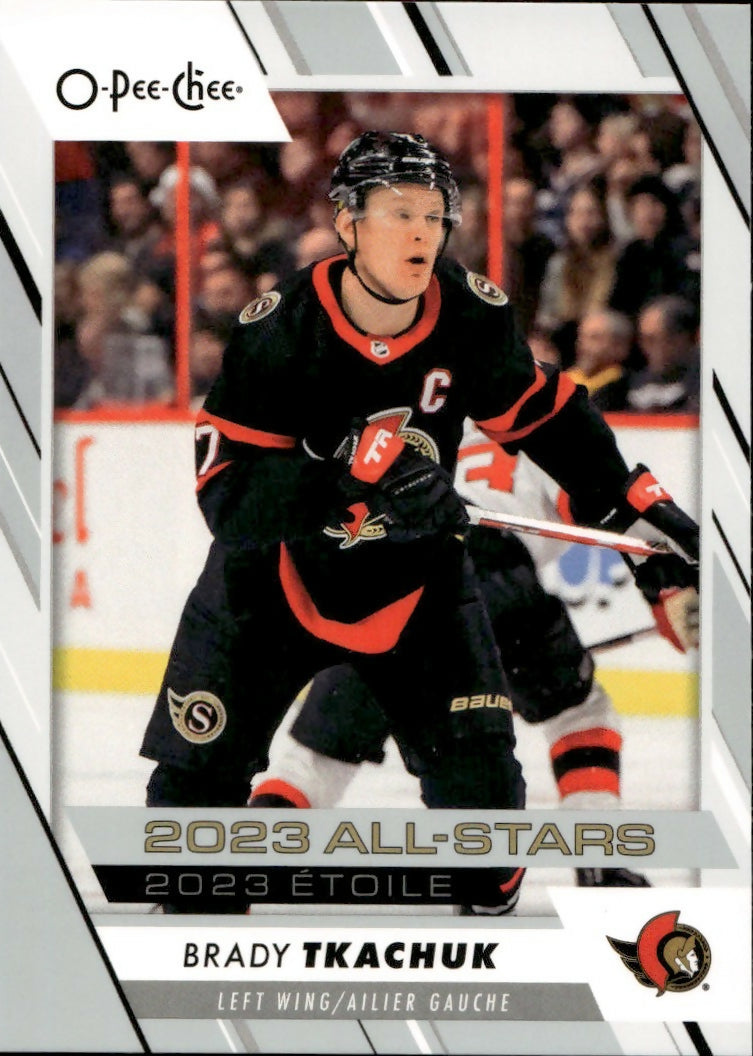 2023-24 Upper Deck O-Pee-Chee Hockey - Base - All Stars #510 Brady Tkachuk - Ottawa Senators