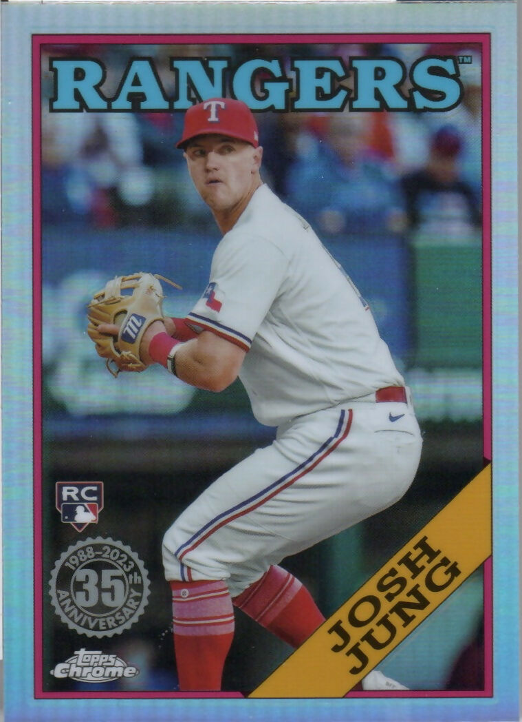 2023 Topps Chrome Update Series Baseball - 1988 Topps Baseball #88CU-16 Josh Jung - Texas Rangers - F
