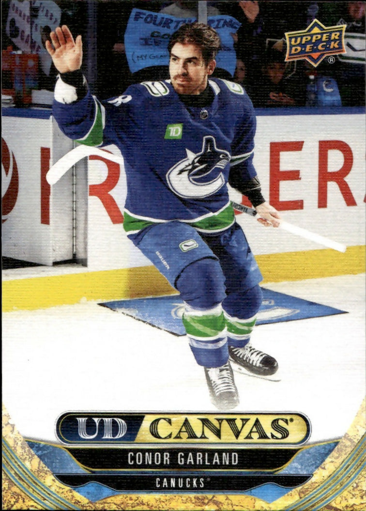 2024-25 Upper Deck Series 1 Hockey - UD Canvas #C-50 Conor Garland - Vancouver Canucks - A