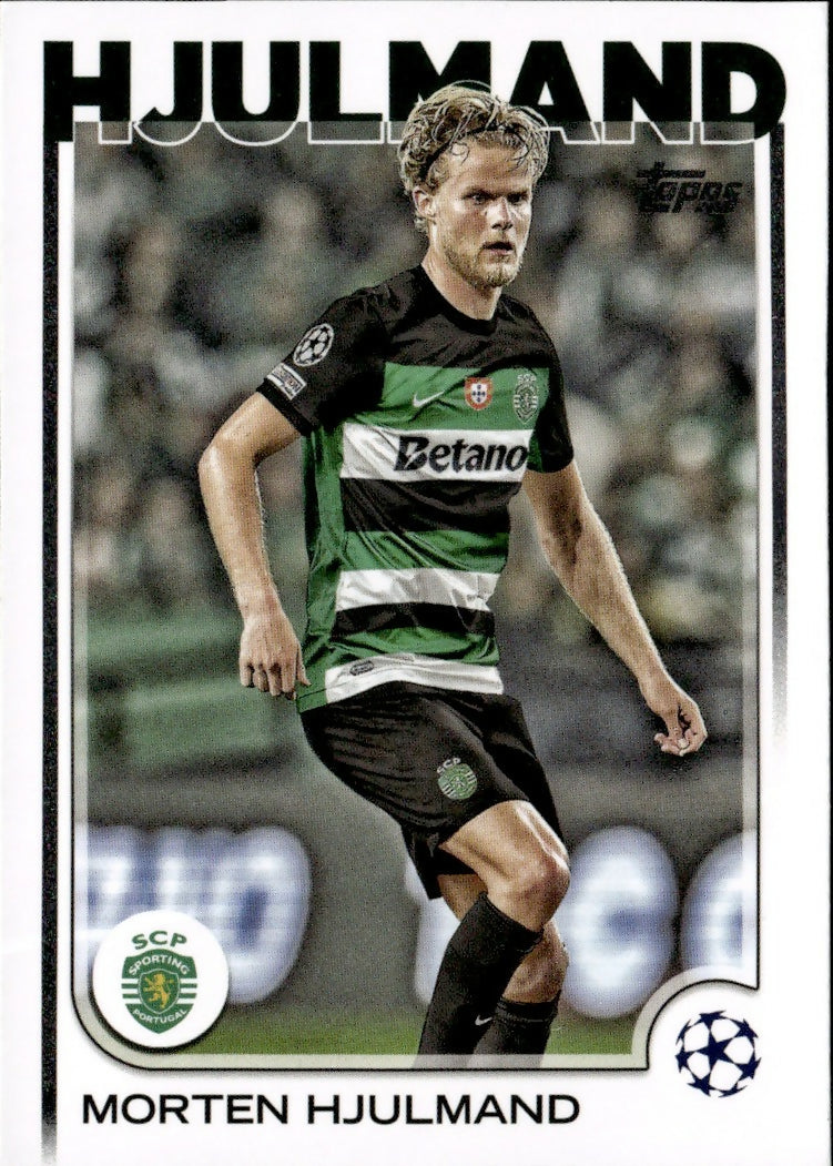 2024-25 Topps UEFA Club Competitions - Base #175 Morten Hjulmand - Sporting Clube De Portugal - A