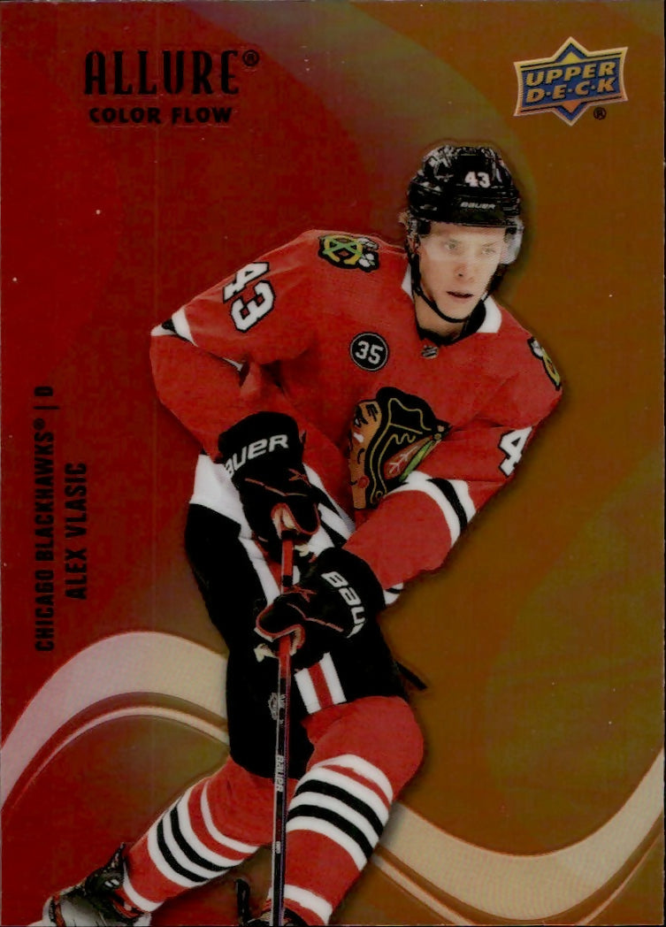 2022-23 Upper Deck Allure Hockey - Color Flow - Red-Orange #SF-SF-7 Alex Vlasic - Chicago Blackhawks - A
