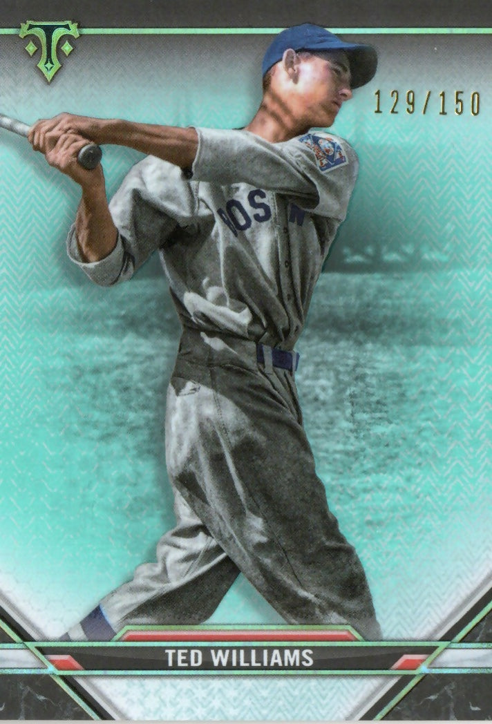 2021 Topps Triple Threads Baseball - [Base] - Aquamarine :150 #13 Ted Williams - Boston Red Sox - A