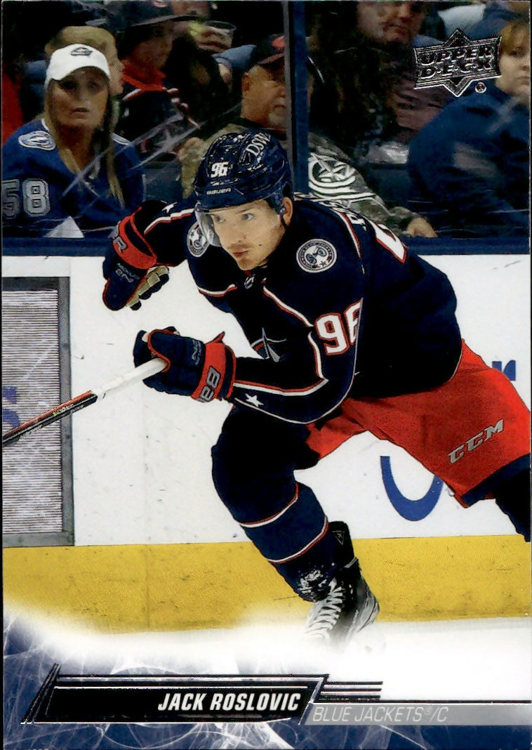 2022-23 Upper Deck Series 1 Hockey - Base #54 Jack Roslovic - Columbus Blue Jackets - A