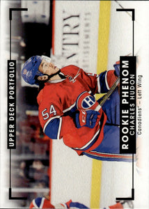 2015-16 Upper Deck Portfolio Hockey - Base - Rookie Color Art #329 Charles Hudon - Montreal Canadiens