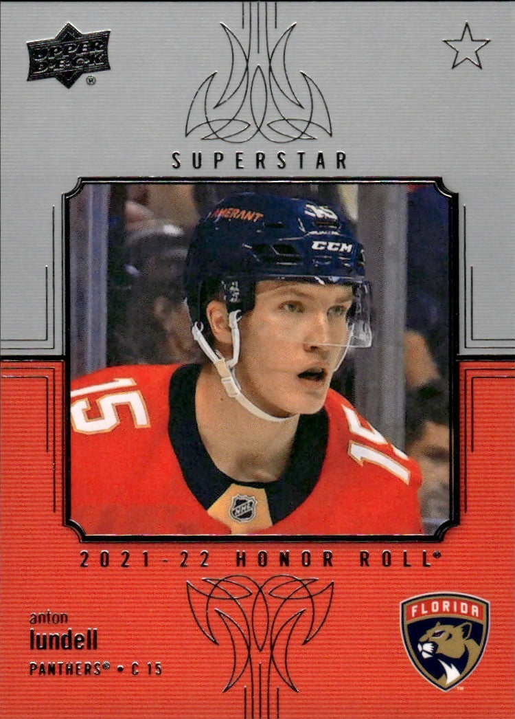 2021-22 Upper Deck Series 2 Hockey - Honor Roll #HR-53 Anton Lundell - Florida Panthers - A