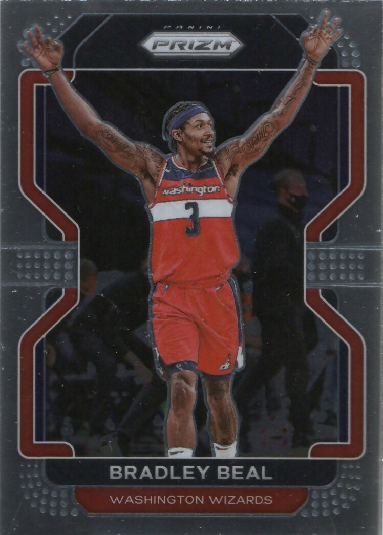 2021-22 Panini Prizm Basketball - Base # 45 Bradley Beal - Washington Wizards