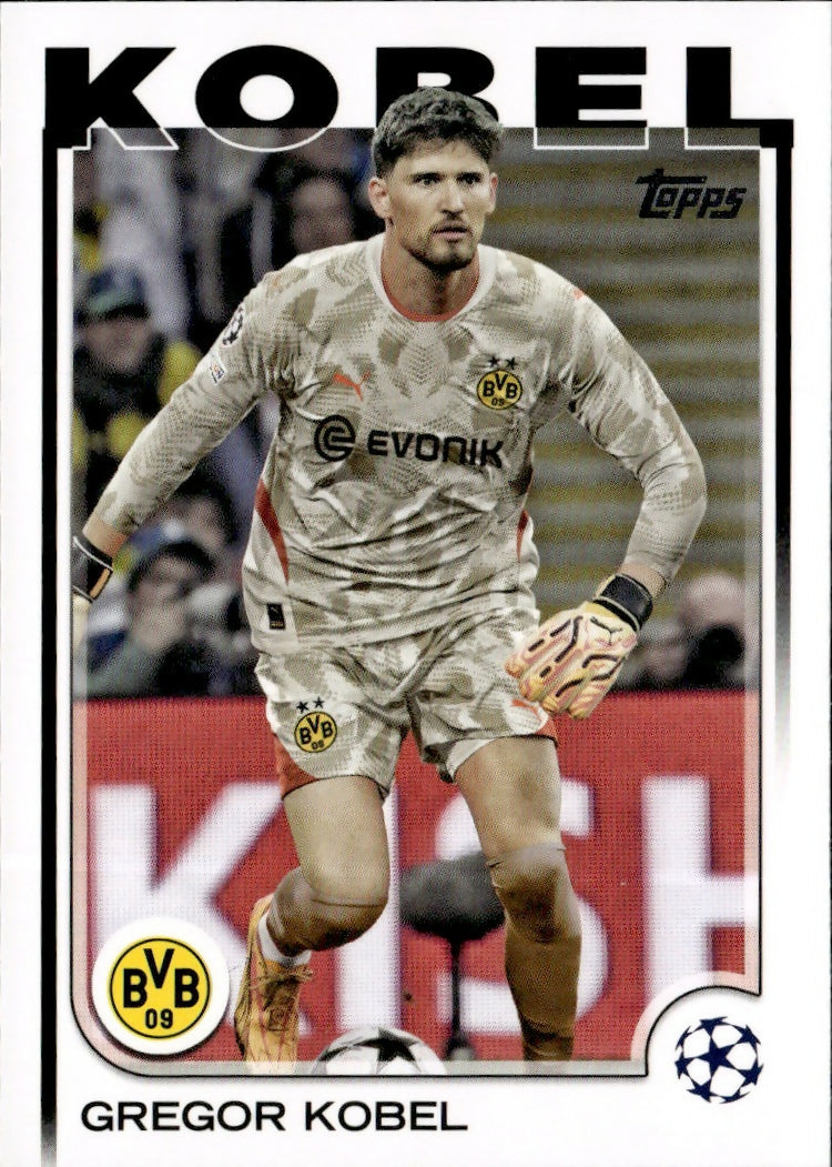 2024-25 Topps UEFA Club Competitions - Base #168 Gregor Kobel - Borussia Dortmund - A