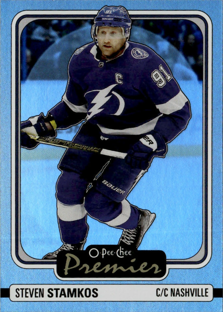 2024-25 Upper Deck O-Pee-Chee - Premier #P-14 Steven Stamkos - Tampa Bay Lightning - A