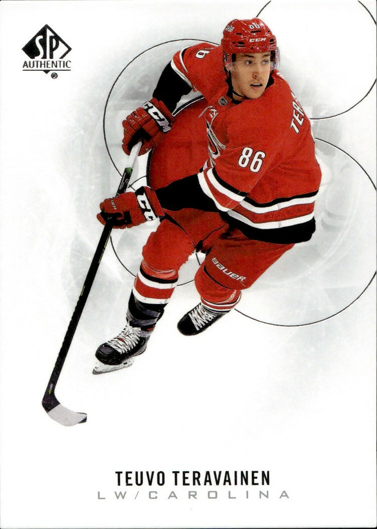 2020-21 Upper Deck SP Authentic Hockey - Base #59 Teuvo Teravainen - Carolina Hurricanes - A