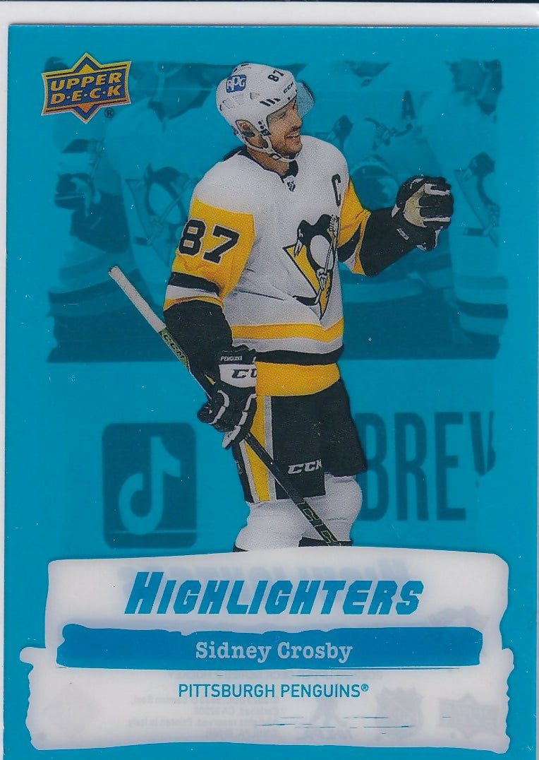2022-23 Upper Deck Highlighters #HL-8 Sidney Crosby Pittsburgh Penguins
