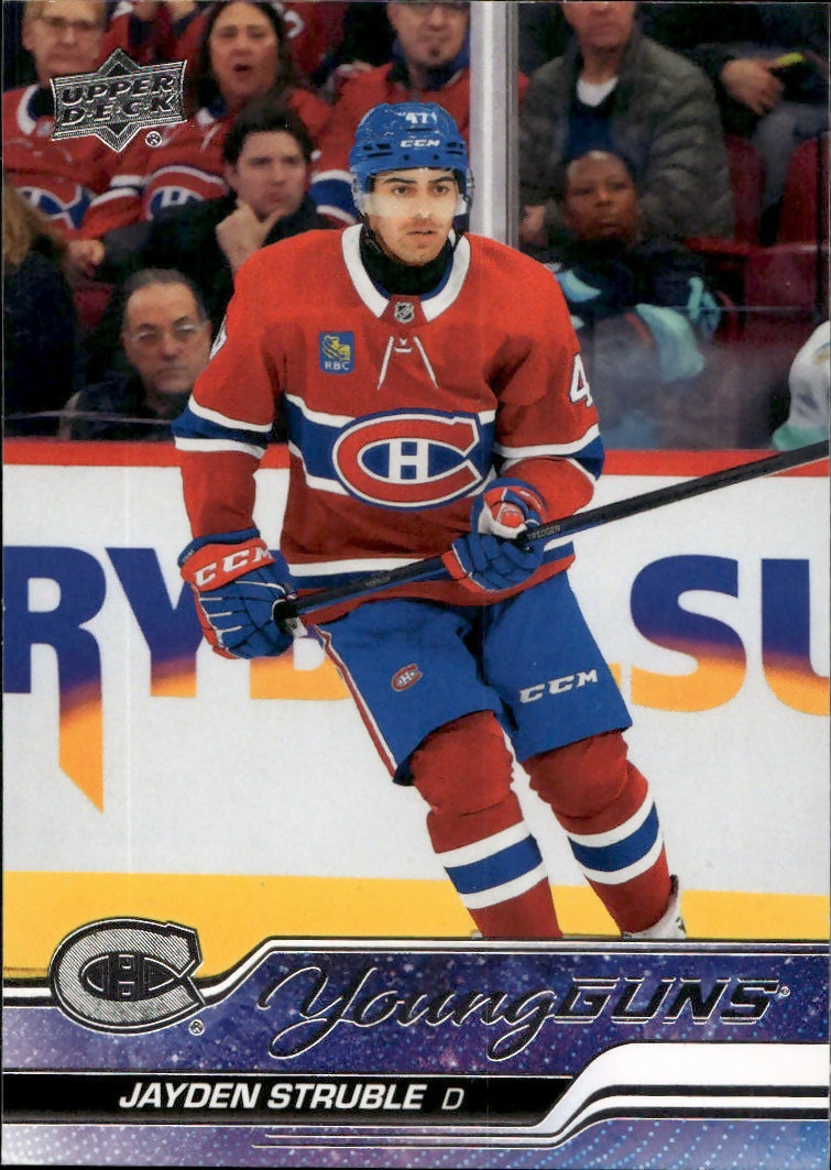 2023-24 Upper Deck Extended Series Hockey - Base - Young Guns #725 Jayden Struble - Montreal Canadiens - A