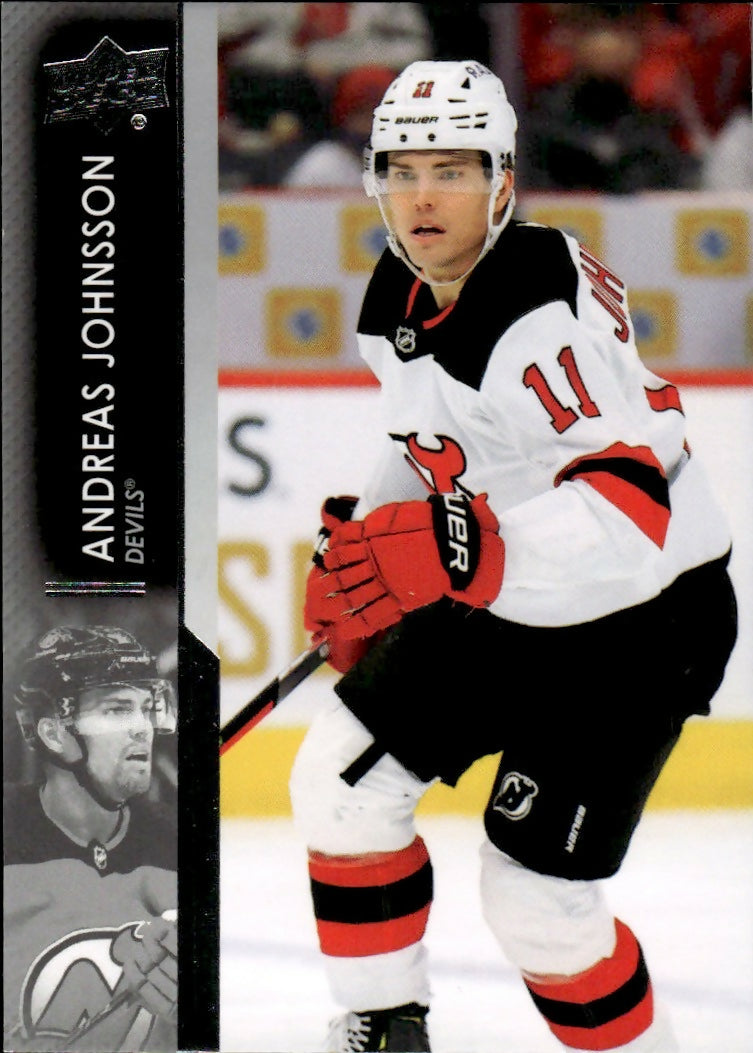 2021-22 Upper Deck Extended Series Hockey - Base #594 Andreas Johnsson - New Jersey Devils