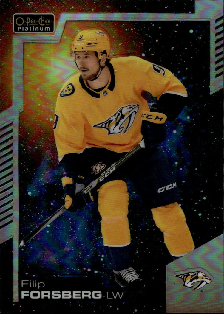 2020-21 Upper Deck O-Pee-Chee Platinum - Base - Cosmic :65 #29 Filip Forsberg - Nashville Predators - A