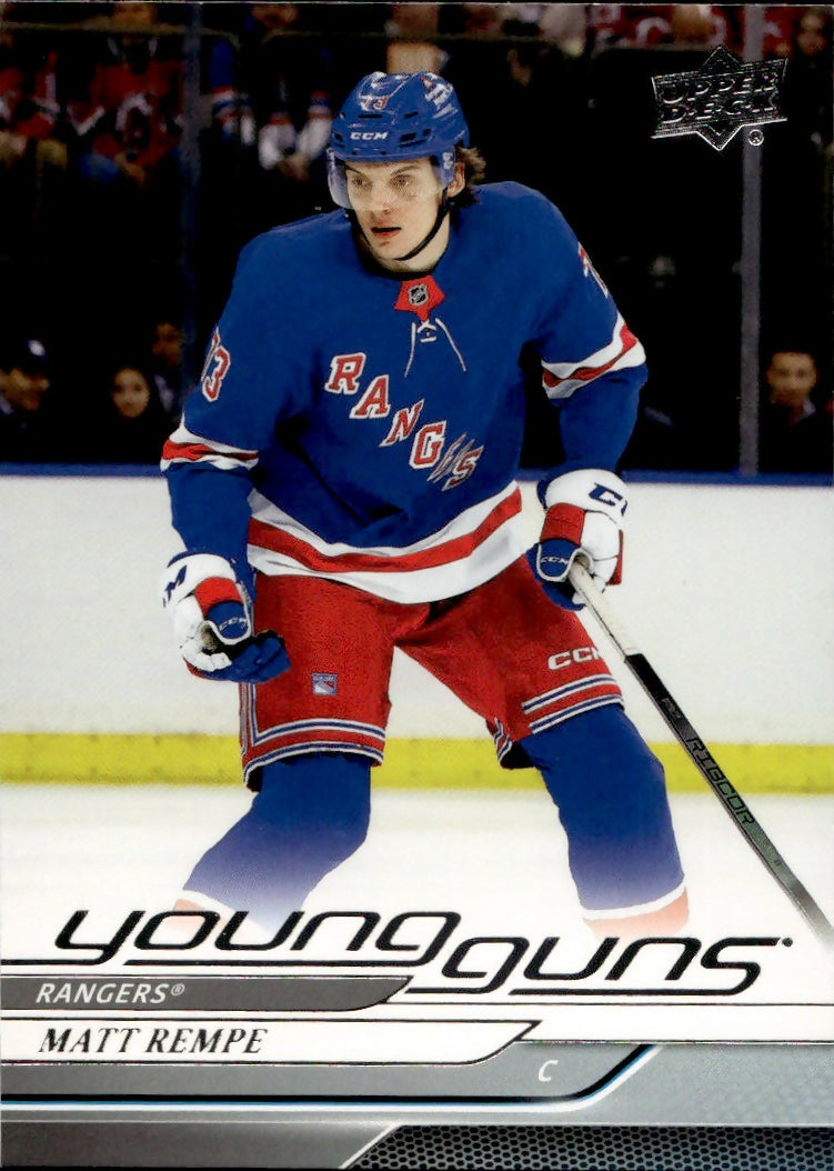 2024-25 Upper Deck Series 1 Hockey - Base - Young Guns #216 Matt Rempe - New York Rangers - A