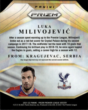 2021-22 Panini Prizm Premier League Soccer - Brilliance #20 Luka Milivojevic - Crystal Palace