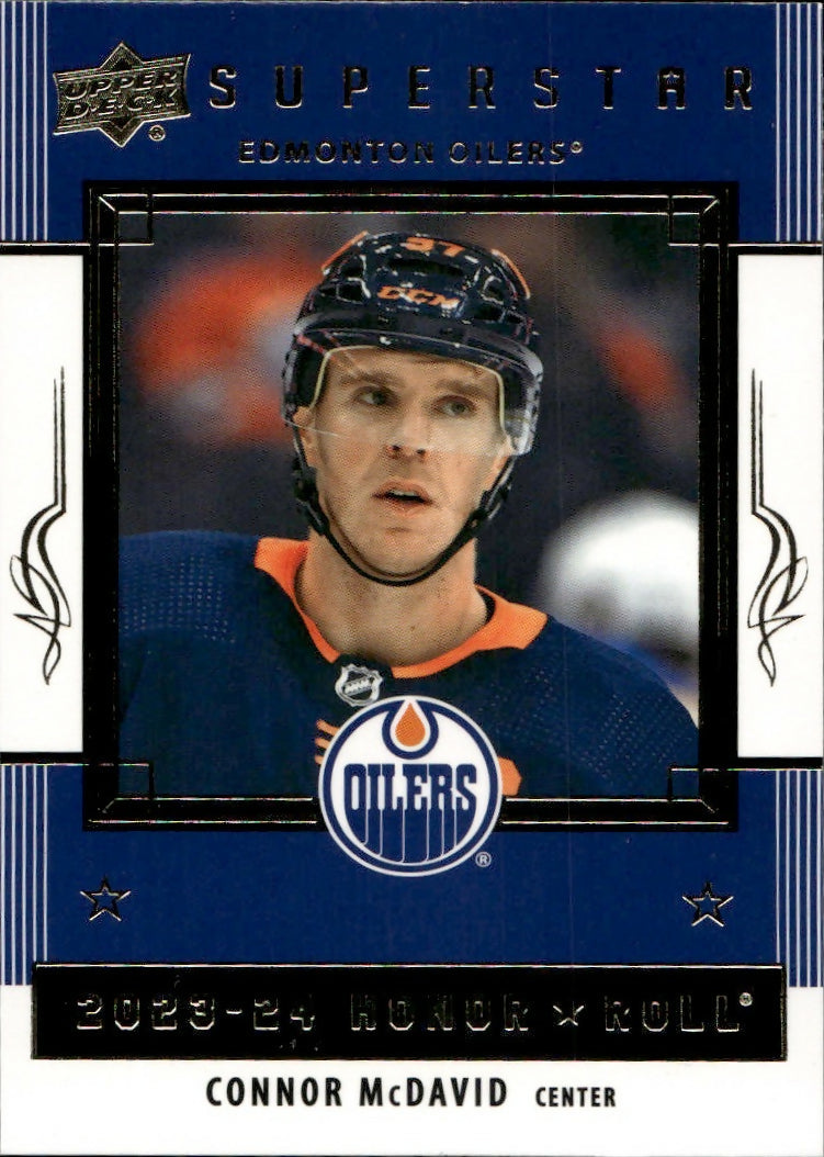 2023-24 Upper Deck Series 1 Hockey - Honor Roll #HR-28 Connor McDavid - Edmonton Oilers - A