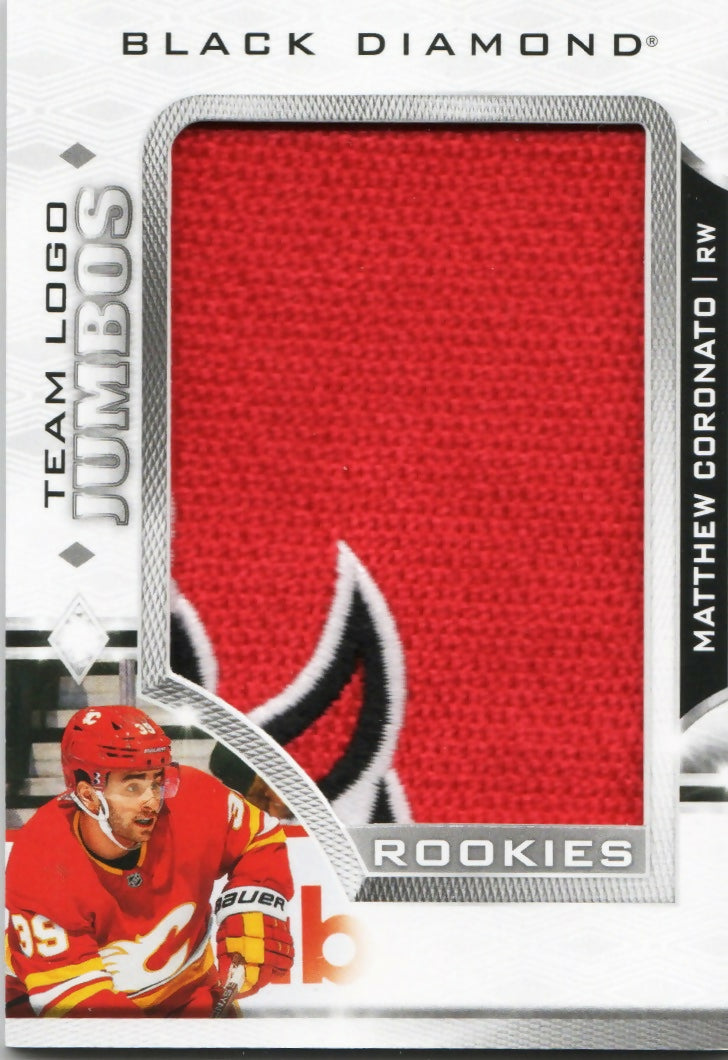 2023-24 Upper Deck Black Diamond Hockey - Team Logo Jumbo #RTL-MC Matthew Coronato - Calgary Flames - A