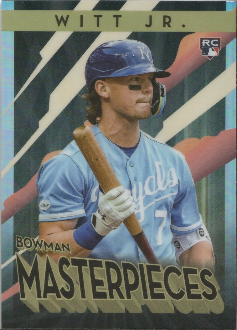 2022 Bowman's Best Baseball - Bowman Masterpieces #BM-3 Bobby Witt Jr. - Kansas City Royals - A