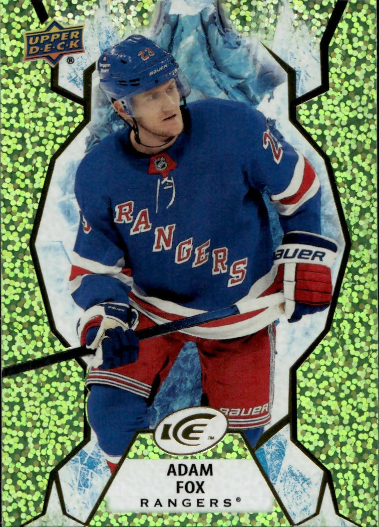 2021-22 Upper Deck Ice Hockey - Base - Green #78 Adam Fox - New York Rangers - A
