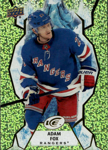 2021-22 Upper Deck Ice Hockey - Base - Green #78 Adam Fox - New York Rangers - A
