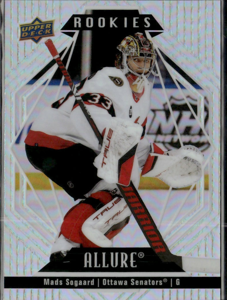 2022-23 Upper Deck Allure Hockey - Base - Rookies #140 Mads Sogaard - Ottawa Senators