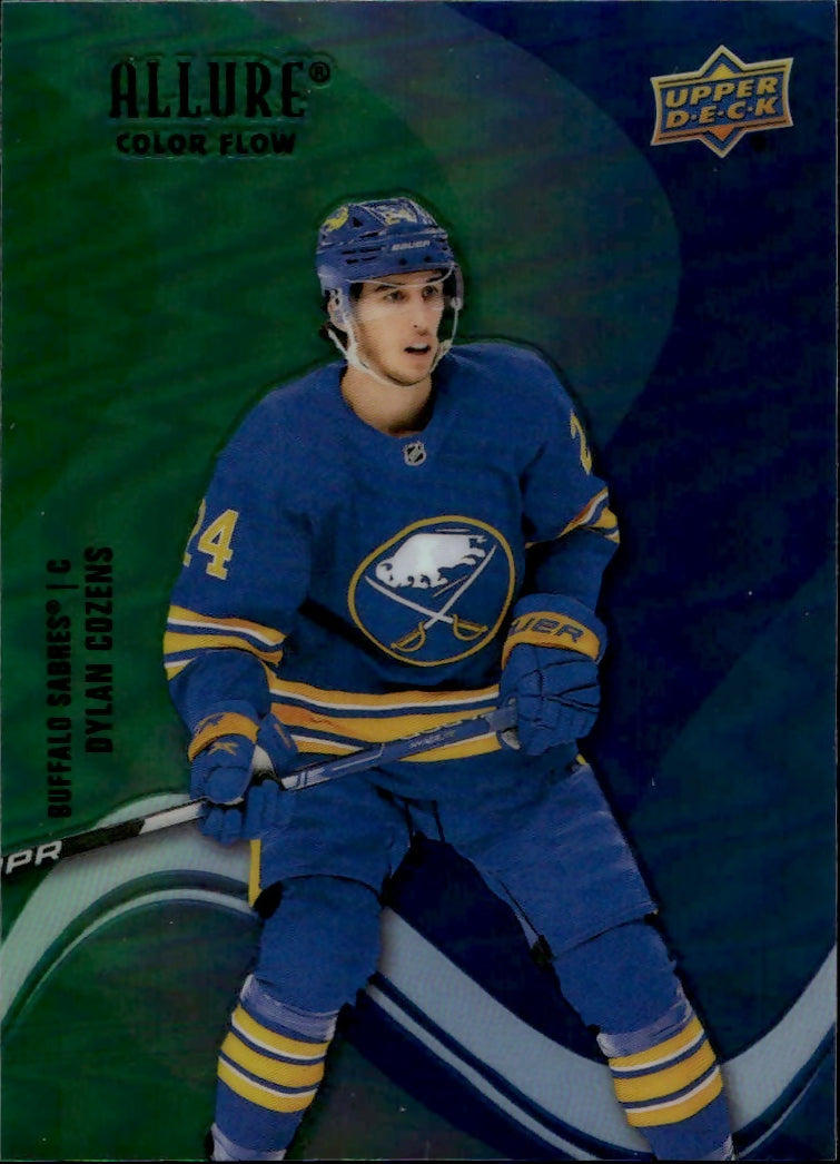 2022-23 Upper Deck Allure Hockey - Color Flow - Green-Blue #SF-89 Dylan Cozens - Buffalo Sabres - A