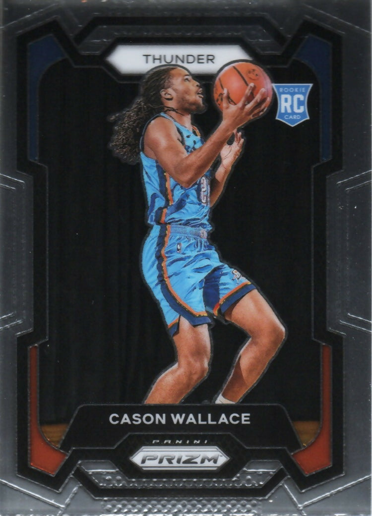 2023-24 Panini Prizm Basketball Base #139 Cason Wallace, Oklahoma City Thunder - A