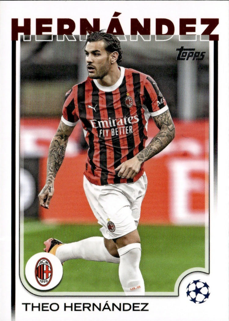 2024-25 Topps UEFA Club Competitions - Base #65 Theo Hernandez - AC Milan - A