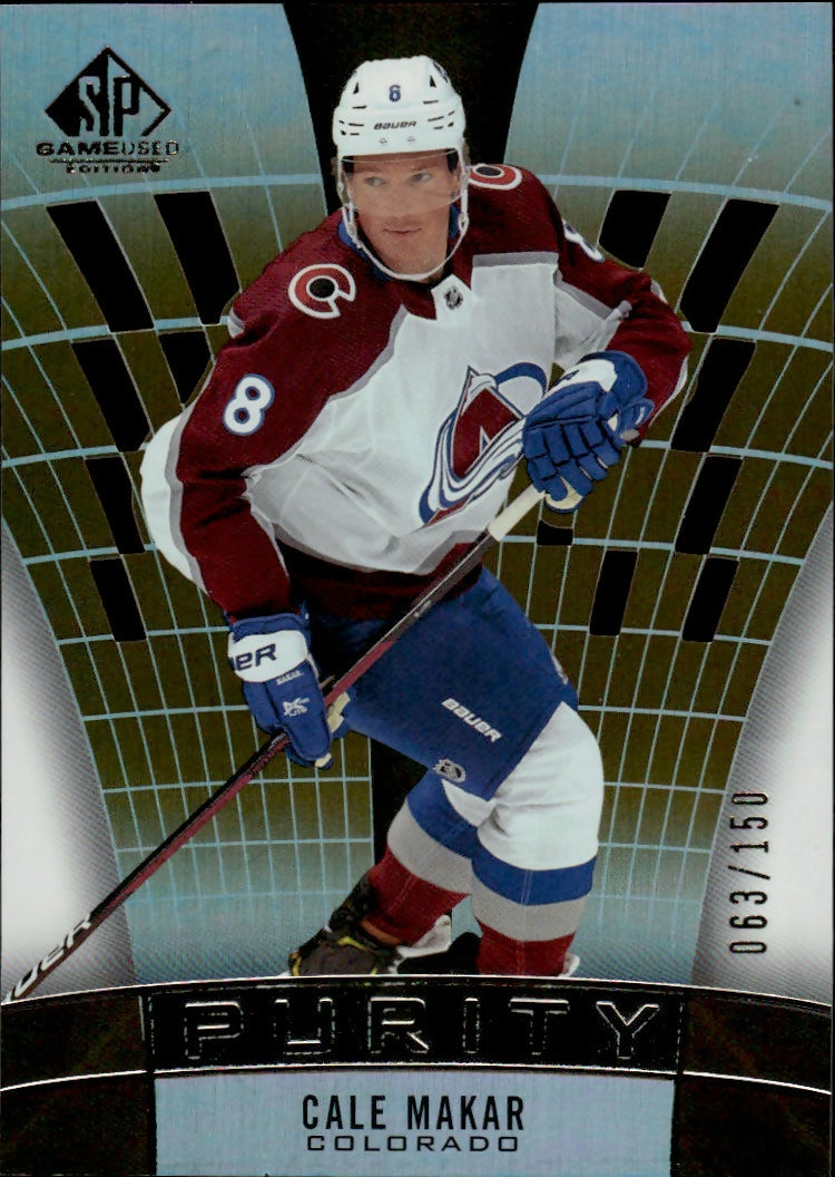 2021-22 Upper Deck SP Games Used Hockey - Purity /150 #P-38 Cale Makar - Colorado Avalanche