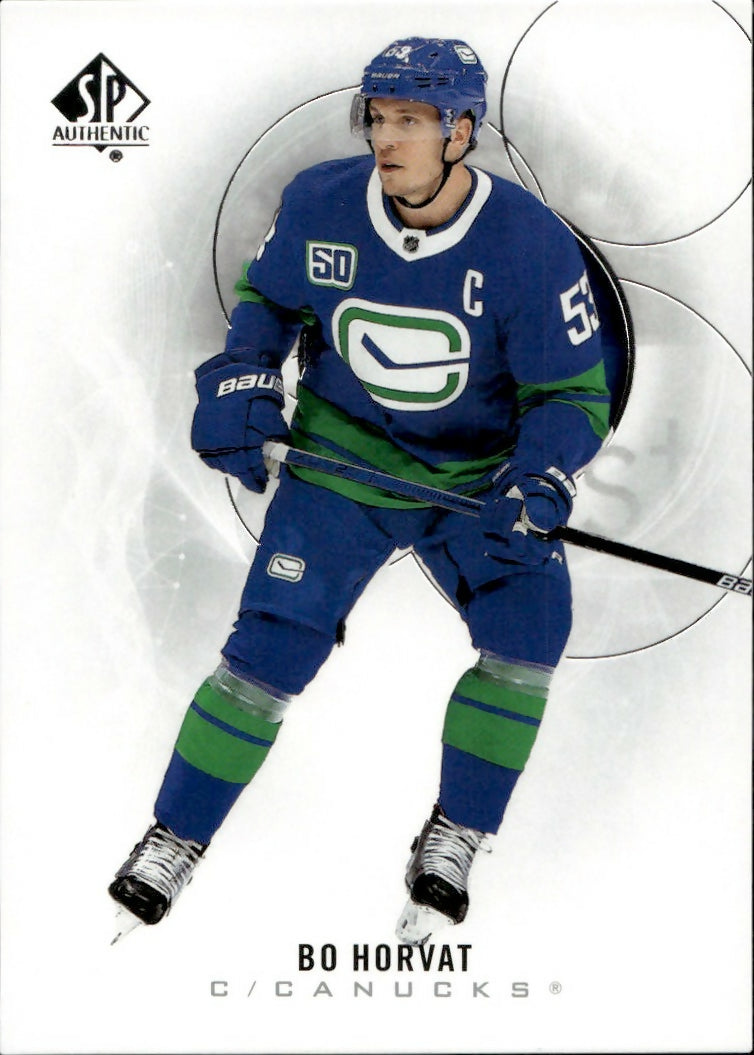 2020-21 Upper Deck Sp Authentic Hockey - Base #66 Bo Horvat - Vancouver Canucks - A