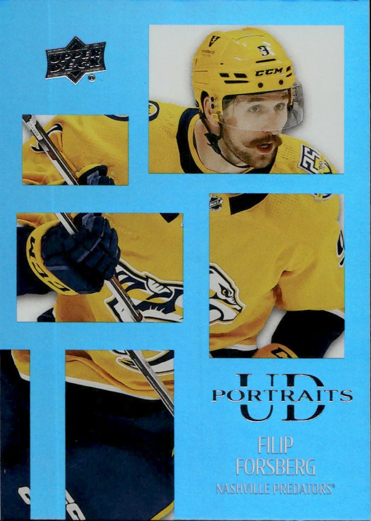 2024-25 Upper Deck Series 1 Hockey - UD Portraits #P-13 Filip Forsberg - Nashville Predators - A