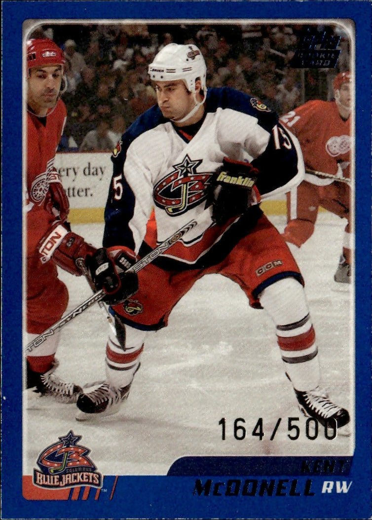 2003-04 Topps - Base - Blue :500 #312 Kent McDonell - Columbus Blue Jackets - A