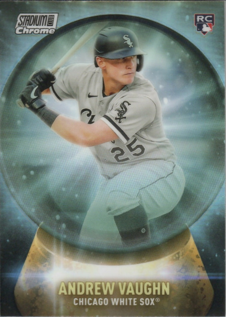 2021 Topps Stadium Club Chrome Baseball - Crystal Ball #CB-20 Andrew Vaughn - Chicago White Sox - A