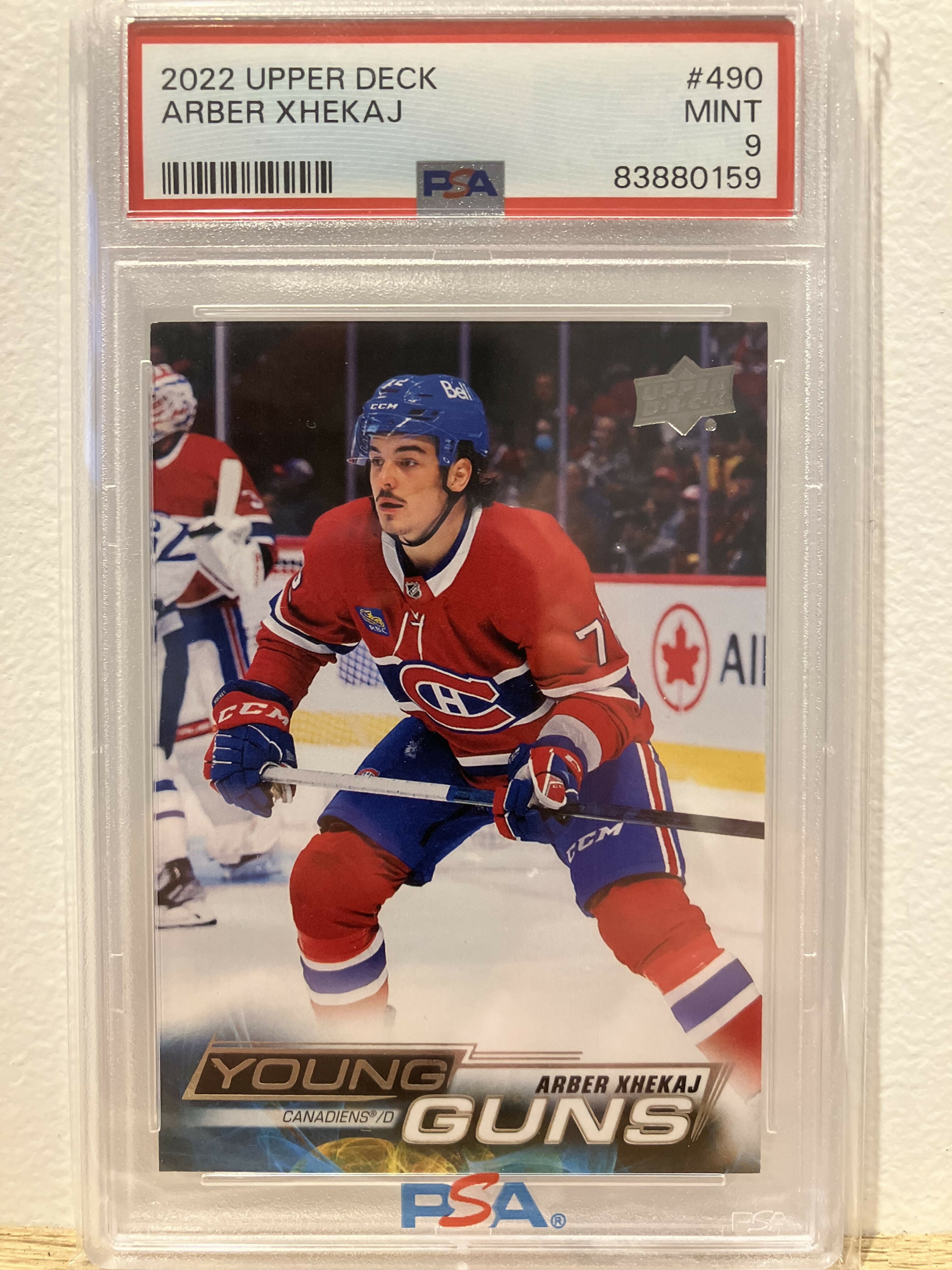 2022-23 Upper Deck Series 2 - Base - Young Guns #490 Arber Xhekaj - Montreal Canadiens - A