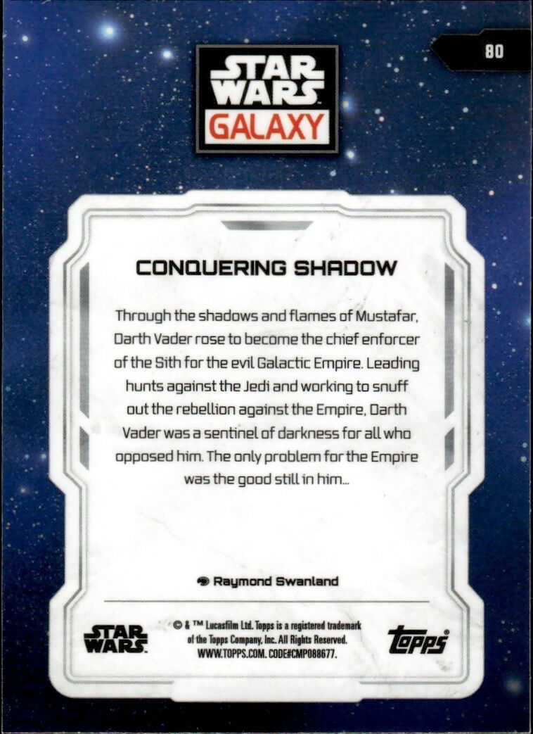 2024 Topps Star Wars Galaxy Chrome - Base #80 Conquering Shadow - B