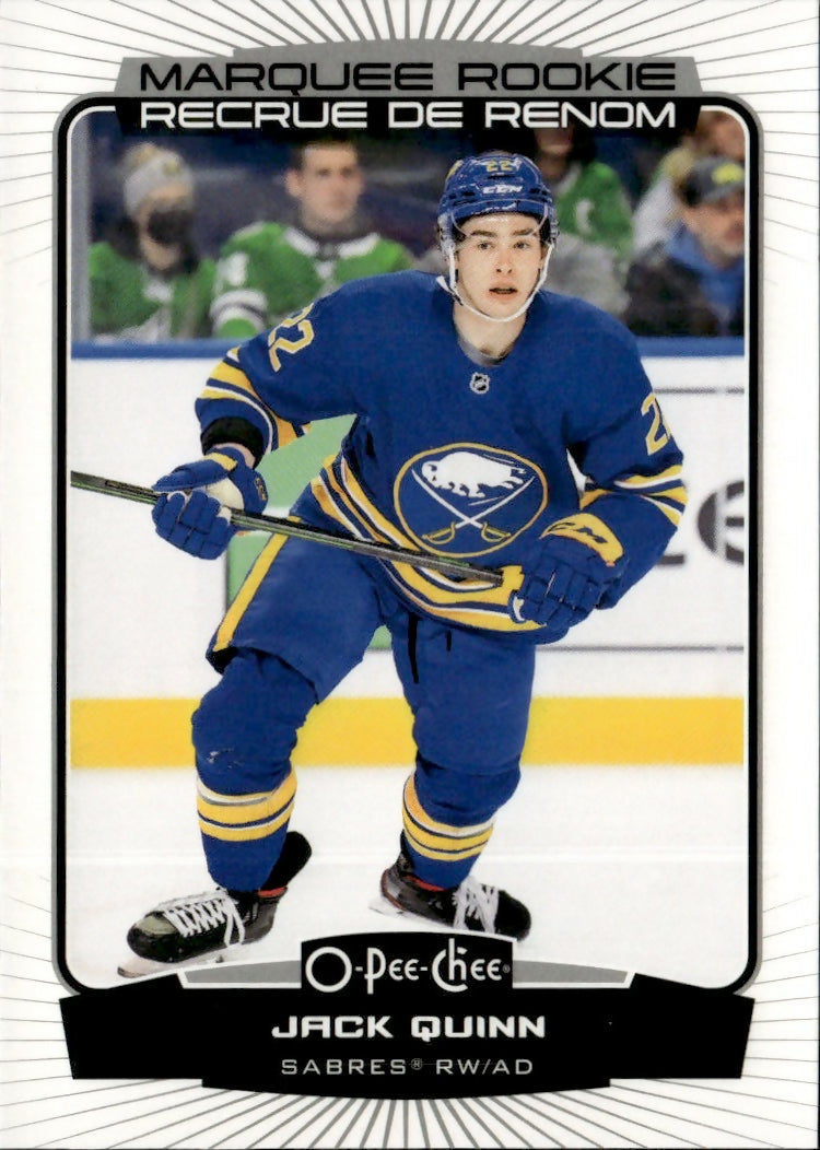 2022-23 Upper Deck O-Pee-Chee - Base - Marque Rookie #542 Jack Quinn - Buffalo Sabres - A