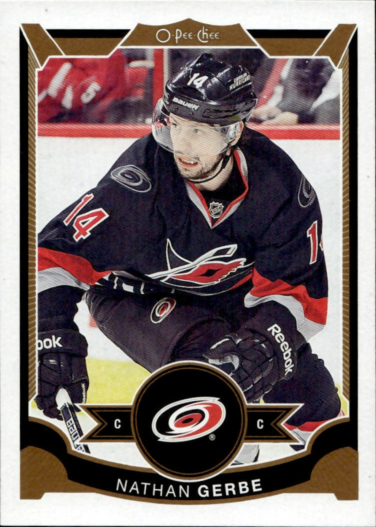 2015-16 Upper Deck O-Pee-Chee Hockey - Base #136 Nathan Gerbe - Carolina Hurricanes