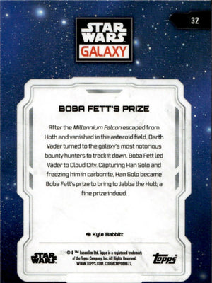 2024 Topps Star Wars Galaxy Chrome - Base #32 Boba Fetts Prize - B