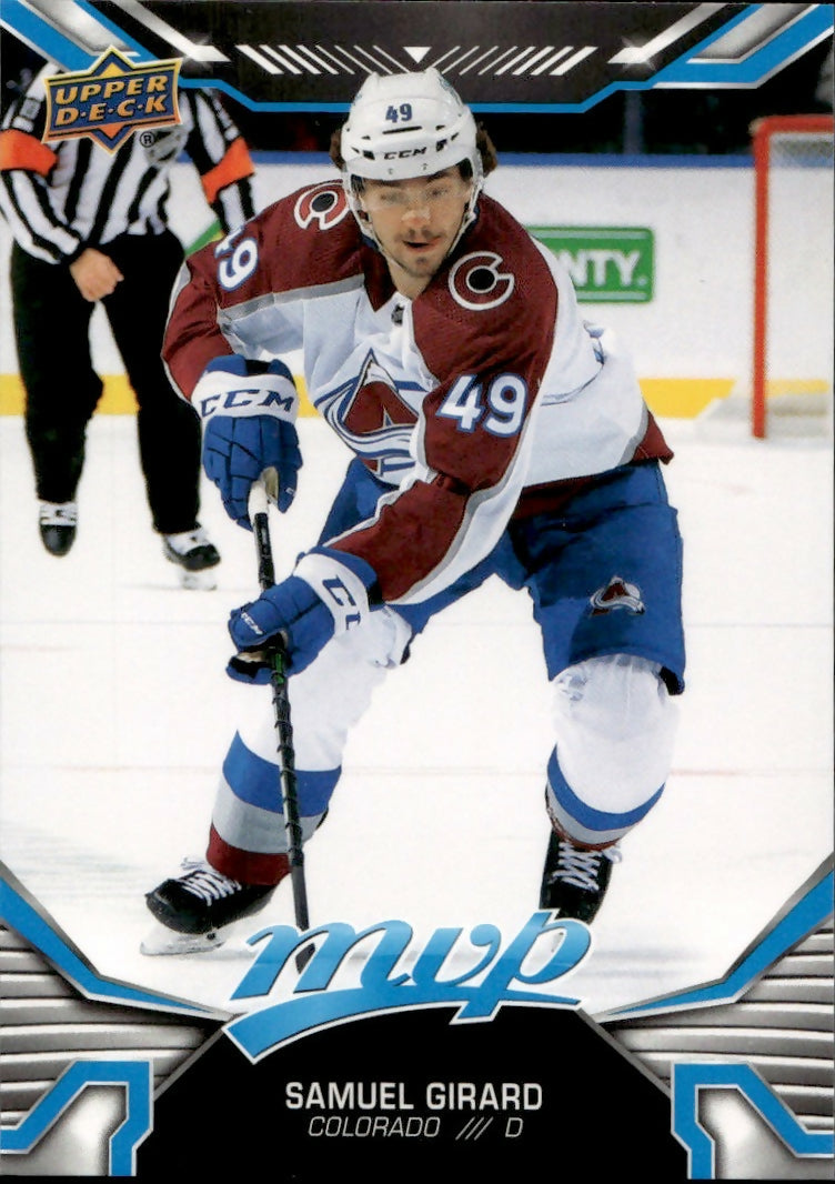 2022-23 Upper Deck MVP Hockey - Base #49 Samuel Girard - Colorado Avalanche