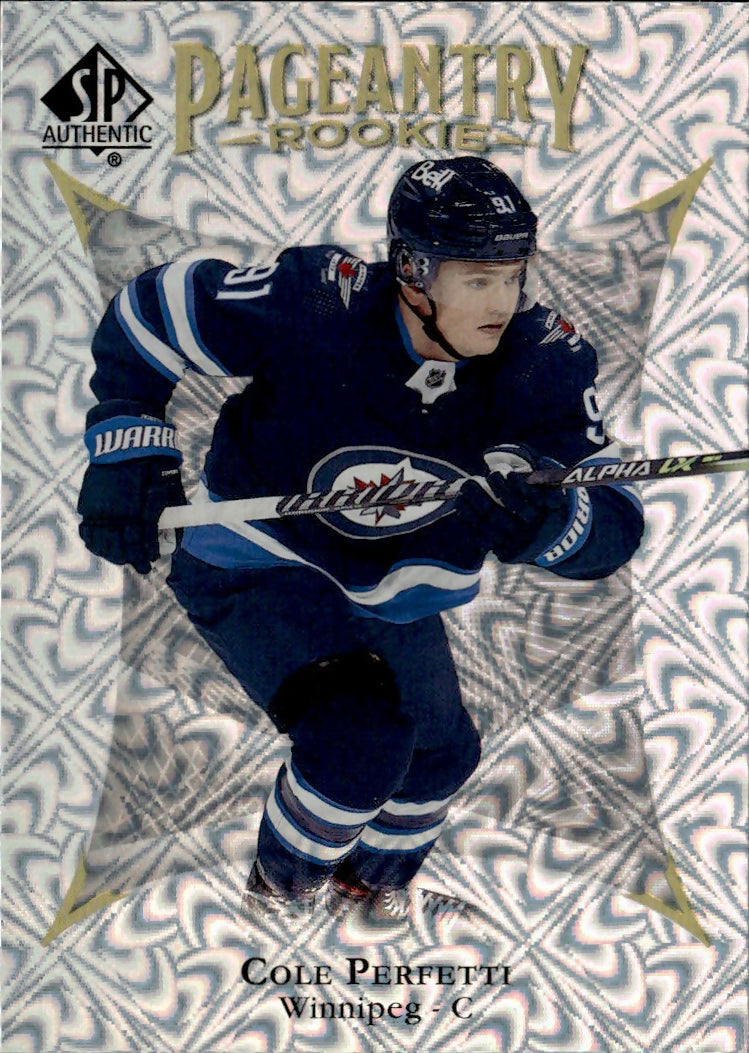 2021-22 Upper Deck SP Authentic Hockey - Pageantry #P-78 Cole Perfetti - Winnipeg Jets - A