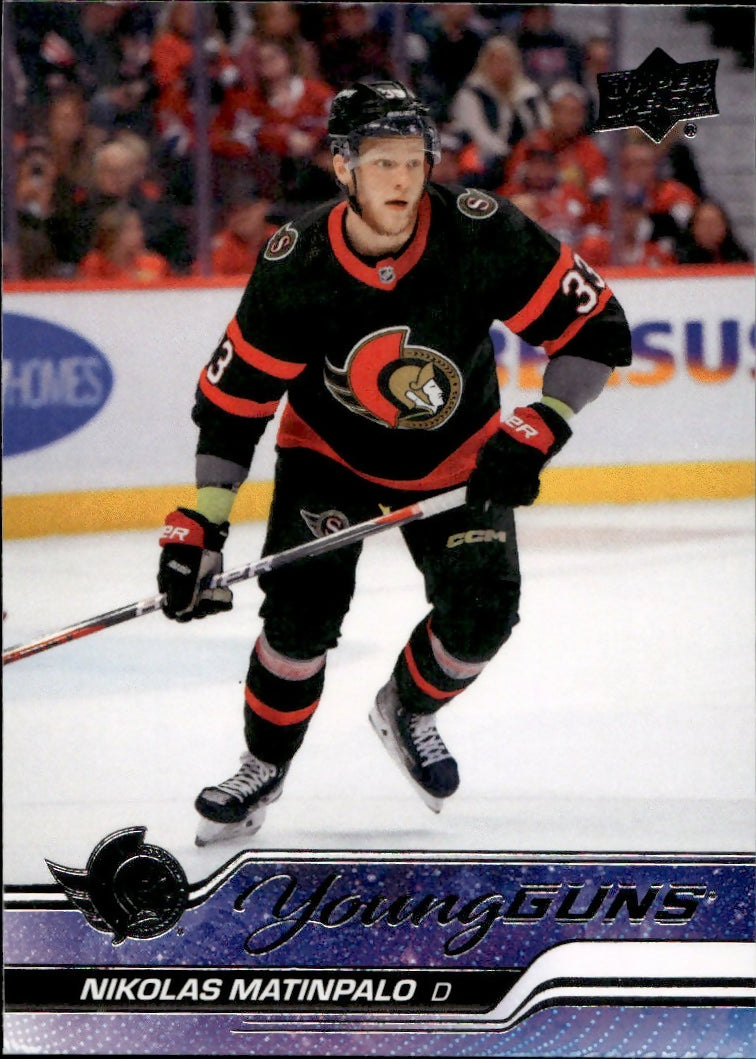2023-24 Upper Deck Series 2 Hockey - Base - Young Guns #495 Nikolas Matinpalo - Ottawa Senators - A