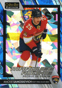 2023-24 Upper Deck O-Pee Chee Platinum Hockey - Base - Blue Fragment :125 #269 Mackie Samoskevich - Florida Panthers - A