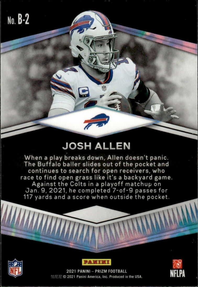 2030 Panini Prizm Football - Brilliance #B-2 Josh Allen Buffalo Bills - B