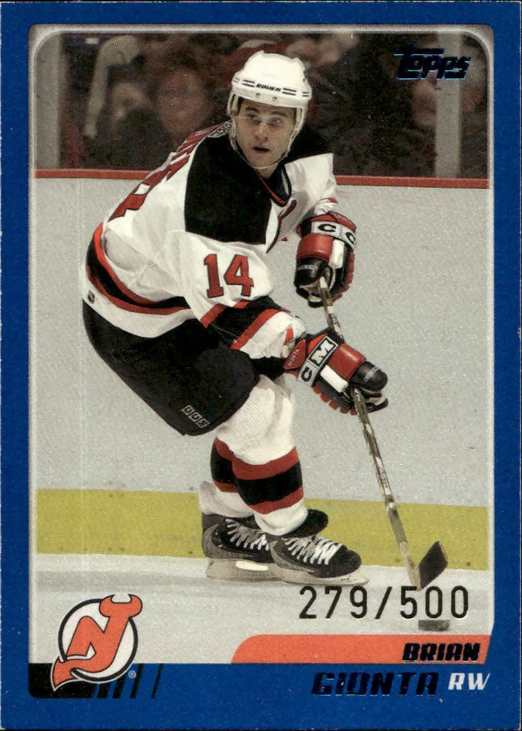 2003-04 O-Pee-Chee - Base - Blue :500 #115 Brian Gionta - New Jersey Devils - A