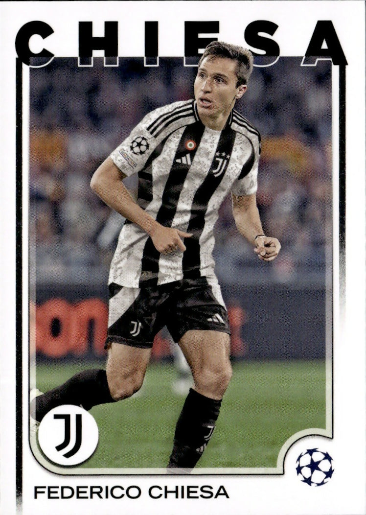 2024-25 Topps UEFA Club Competitions - Base #46 Federico Chiesa - Juventus - A
